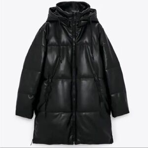 Zara Puffer Coat with Hood